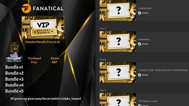 Fanatical VIP Mystery Bundle... Opening 5x Bundles 50 Games in Total смотреть онлайн