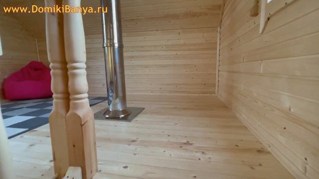 Чем же радует эта баня? Проект бани из бруса 6х4 с мансардой - Баня под ключ от СК Доминика смотреть онлайн