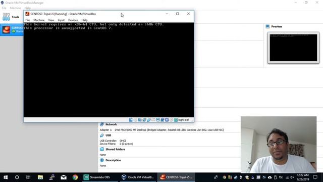 Virtualbox CENTOS 7 processor error and solution смотреть онлайн