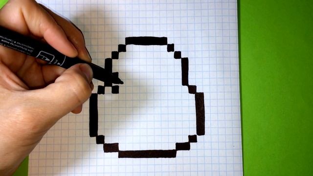 Как Рисовать Зелье из Майнкрафт - Рисунки по Клеточкам ♥ Pixel Art смотреть онлайн