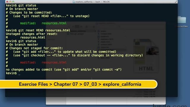 GIT - 28 - отмена изменений смотреть онлайн