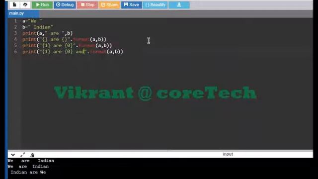 Python Format Function смотреть онлайн