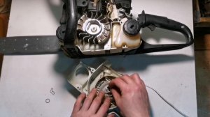 Замена шнура(верёвки) стартера бензопилы STIHL ms 170/180