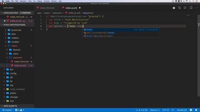 Episode #205 - Push Notifications with ActionCable смотреть онлайн