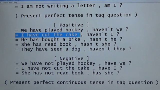 TAQ QUESTION In PRESENT CONTINUOUS / PRESENT PERFECT / PRESENT PERFECT CONTINUOUS TENSE . смотреть онлайн