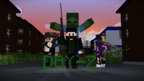 DAY-Z в майнкрафт, (Ender, ZyRby, Ivan minecraft)