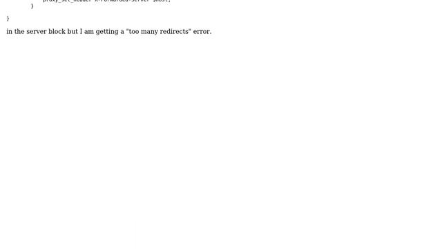 DevOps & SysAdmins: Getting "Too many redirects" error with nginx rewrite rule смотреть онлайн