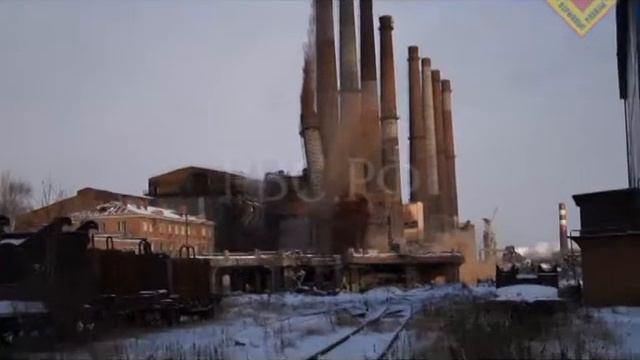 РВС Ч. 150 Труба дымовая №9 90м Мартеновский цех №1 НТМК Н. Тагил 2011.11.19 смотреть онлайн