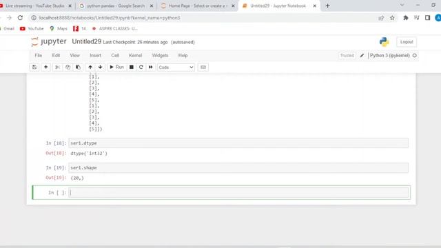 Python Pandas Live Explaination Class 12 | Series and Data Frame Explaination смотреть онлайн
