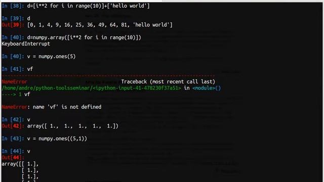 Python numpy and ipython introduction @ math TU Berlin смотреть онлайн
