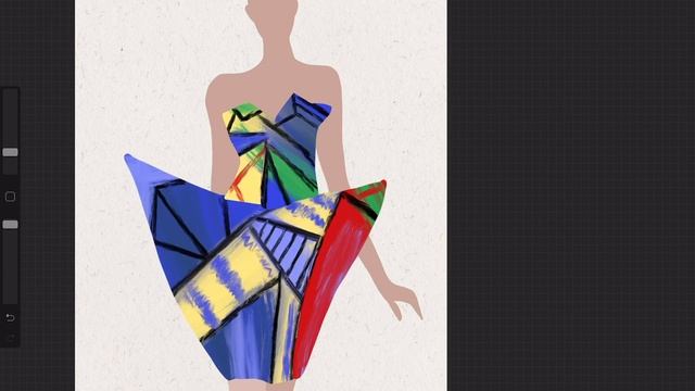 Как я рисую фэшн иллюстрацию MOSCHINO на iPad Pro в Precreate, фэшн скетч, процесс смотреть онлайн