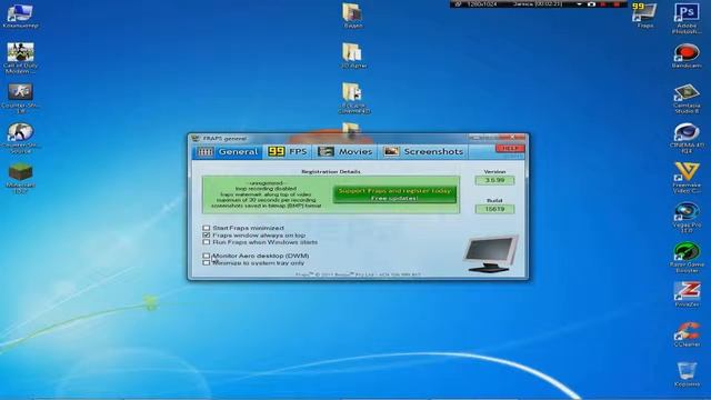 [Видеоурок] Как установить, и настроить Fraps