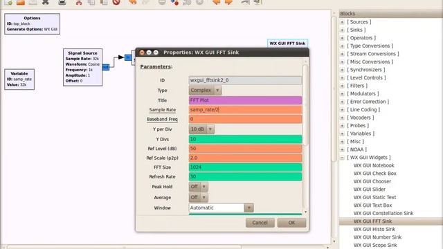 GNURADIO: GNURADIO-COMPANION part-6-2 (Significance of sampling rate in simulations contd.) смотреть онлайн