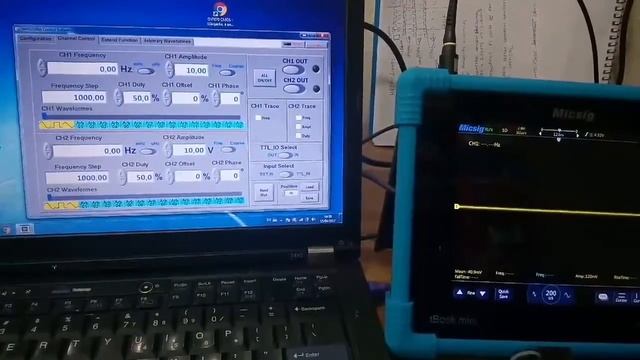 Oscilloscope Micsig TO1074 & Generator Signal MHS-2300A