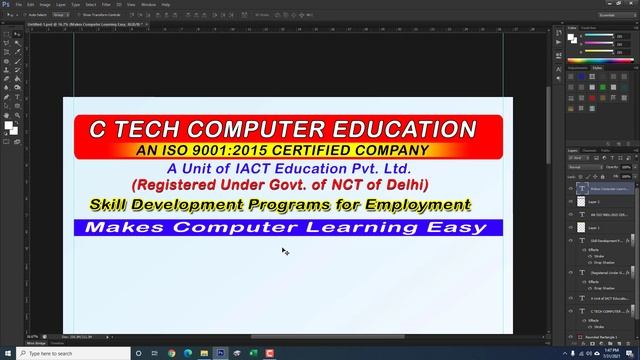 How to Banner Design in Photoshop by C Tech смотреть онлайн