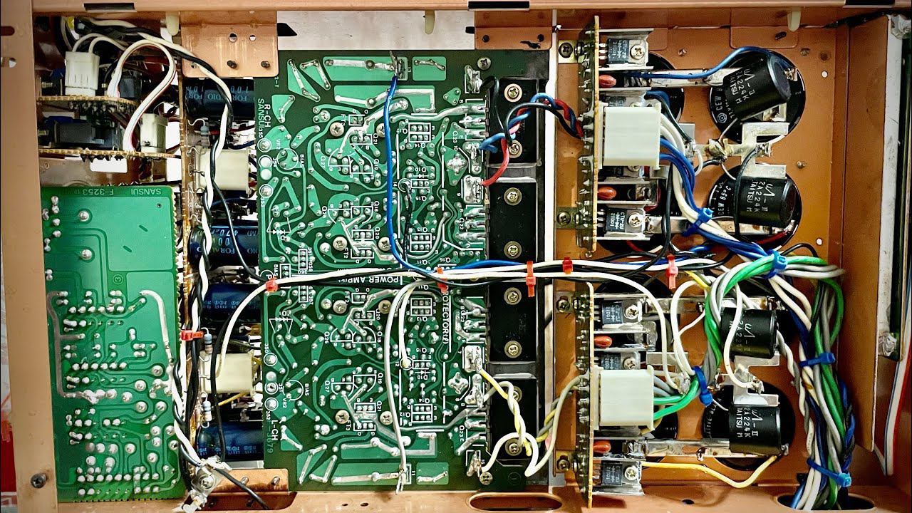 Sansui au-d907f extra (профилактика. Часть 3. Сборка. Настройка) смотреть онлайн