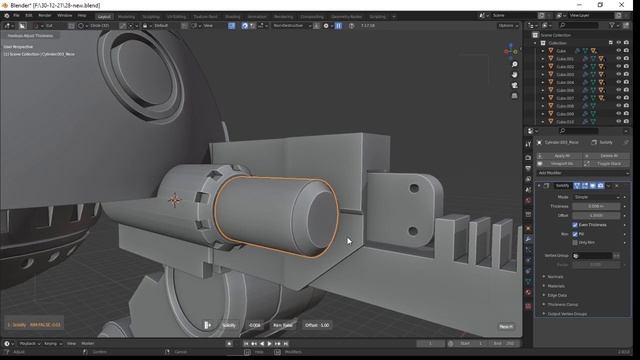 Sci-Fi Mech(robot) Modeling in Blender Bangla for beginners-(part-10)-mds design смотреть онлайн