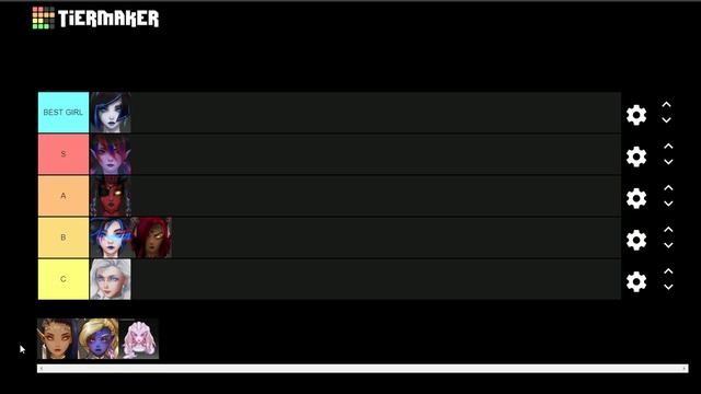 Subverse Waifus Tier List