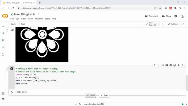 Hole Filling (imfill) in Image Processing using Python смотреть онлайн