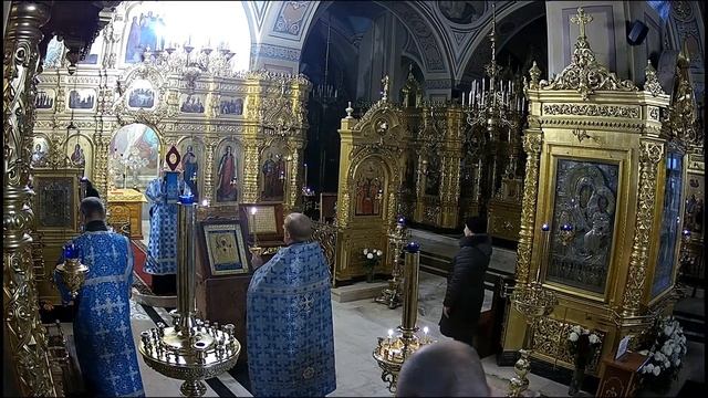 9.12.22 Вечерня и утреня. Иконы Божией Матери, именуемой «Зна́мение»