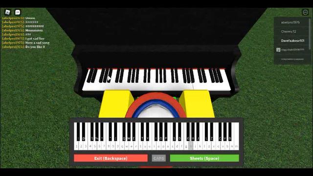 playing a song on the roblox piano смотреть онлайн