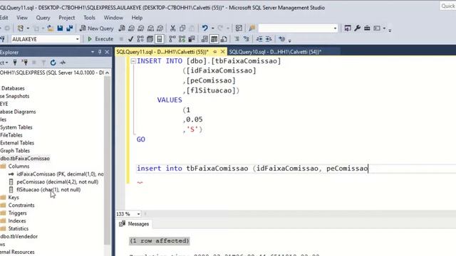 Vídeo Aula - SQLServer - Inserir dados na tabela смотреть онлайн