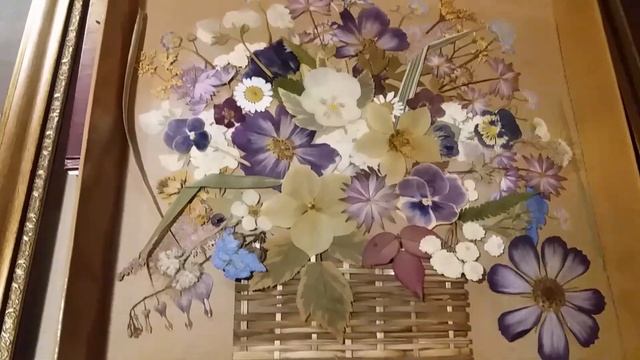 Картина из сухих цветов.Пошаговая инструкция. смотреть онлайн