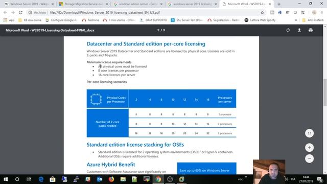 [WINDOWS] - Windows Server 2019 installazione caratteristiche e licensing смотреть онлайн
