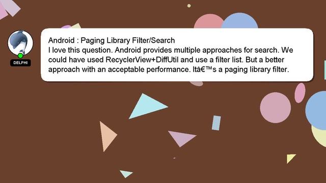 Android : Paging Library Filter/Search смотреть онлайн