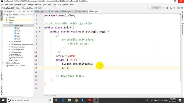 Java - 25: Cấu trúc điều khiển lặp while смотреть онлайн