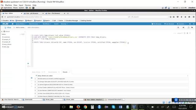 Querying HDFS contents using HIVE scripting language смотреть онлайн