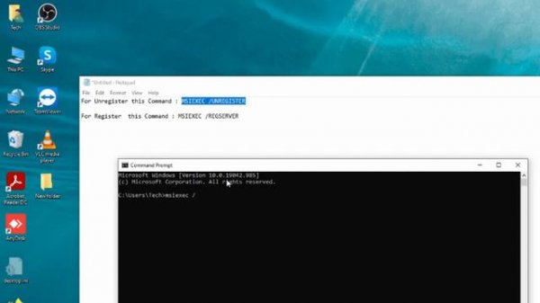 How to Register or Unregister MSIEXEC