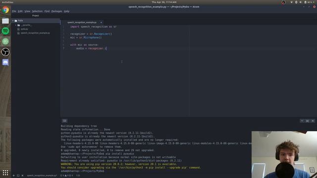 Speech Recognition in Python 3 смотреть онлайн