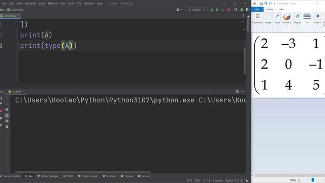 Create a Matrix (2D array) in NumPy Python | Module NumPy Tutorial - Part 03 смотреть онлайн