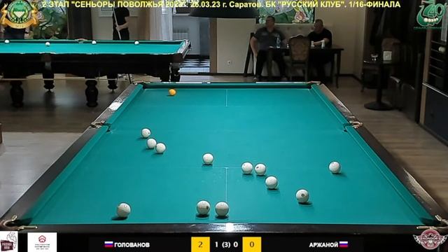 ГОЛОВАНОВ А. (Новокуйбышевск) - АРЖАНОЙ В. (Волжский). 2 ЭТАП " Сеньоры Поволжья 2023" смотреть онлайн