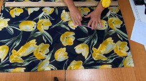 Платье из шифона с цельнокроеным рукавом на любой размер без выкройки за 20 минут.mp4