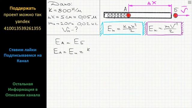 Физика При подготовке игрушечного пистолета к выстрелу пружину жесткостью 800 Н/м сжали на 5 см смотреть онлайн