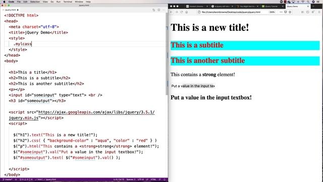 jQuery Introduction смотреть онлайн