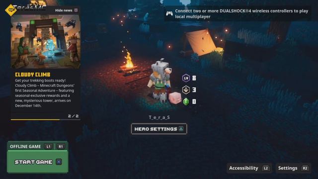 Minecraft Dungeons Loading Screen & Coming Soon On My Channel Cloudy Climb смотреть онлайн