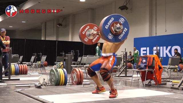 Arley Mendez Heavy Training 170 Snatch 205 CJ 245 FS - 2017 WWC Training Hall 4k 60
