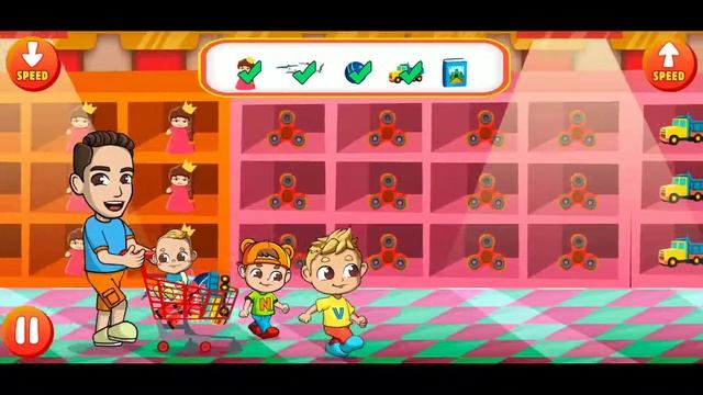 Happy Family Game - Vlad & Niki Supermarket game for Kids смотреть онлайн