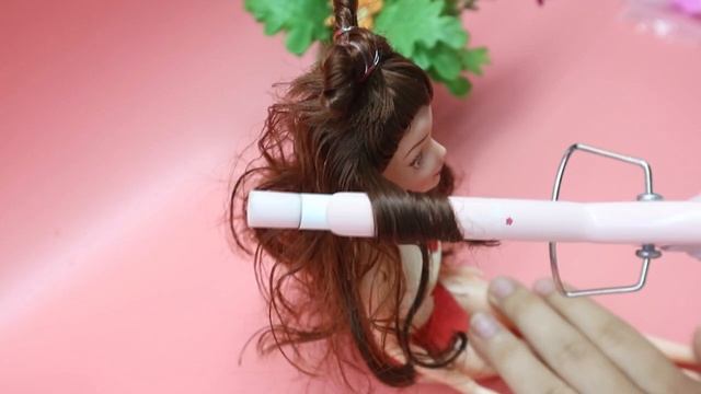 Disney Princess Doll Makeover ~ DIY Miniature Ideas For Barbie ~ Wig, Dress, Faceup,and More!