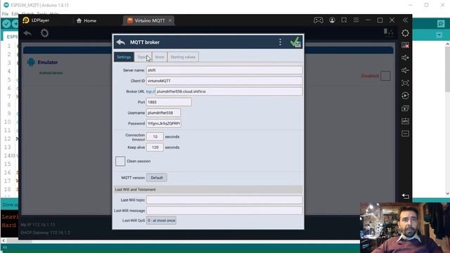 Nesnelerin Interneti NodeMCU Esp8266 MQTT Virtuino Shiftr.io