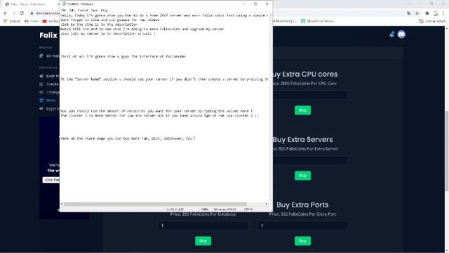 How to get a FREE Minecraft server 24/7 6gb of ram (Read Description) ! using falixnodes. смотреть онлайн