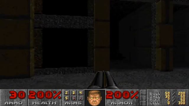 doom 2 for pc (1994) level 1 (with 1 cheat) смотреть онлайн