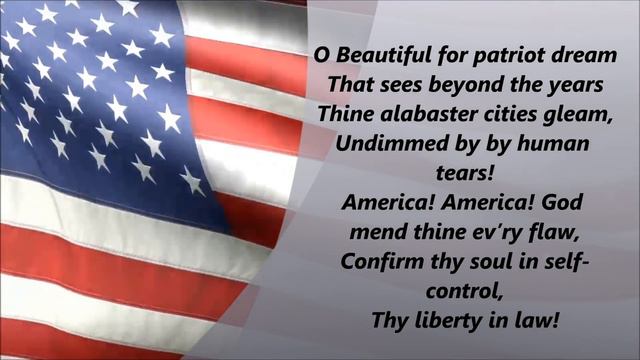 America The Beautiful (Lyrics) смотреть онлайн