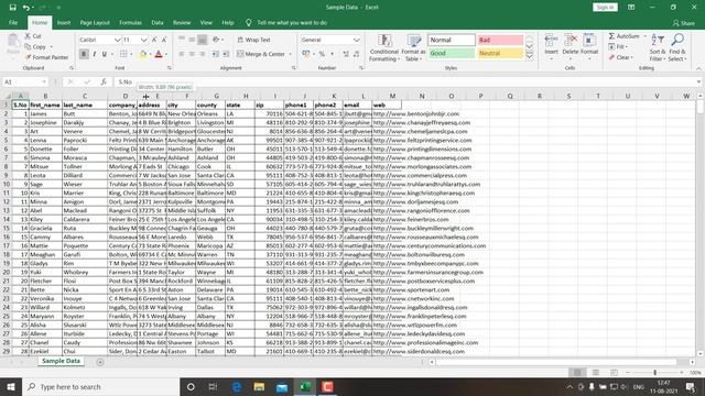 Excel Column Width Adjustment Trick Using Short Cut смотреть онлайн