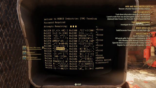 Fallout 76 how to hack terminals смотреть онлайн