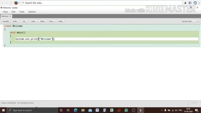 Introduction to Java, how to install Bluej, and how to write a very simple program in java. смотреть онлайн