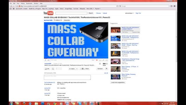 Top 10 YouTube Giveaways 10/16/10 ( iPod Touch 4G Giveaways ,Macbook, Case ) смотреть онлайн